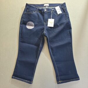 Copper Flash Women's‎ Curvy Mid Rise Denim Capri Size 18W NWT